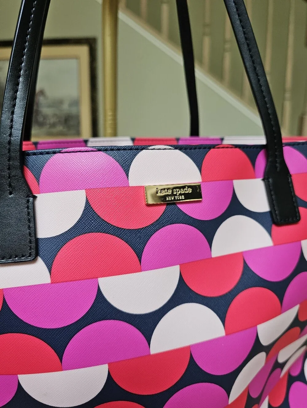 KATE SPADE Shore Street Margareta Pink Vivid Snapdragon Bag Weekender Tote